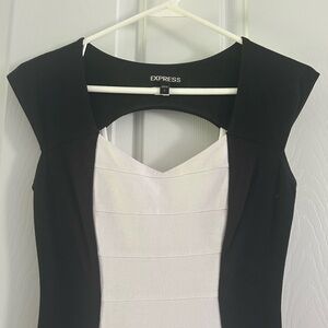 Express Black and White Women's Dress, sz 0